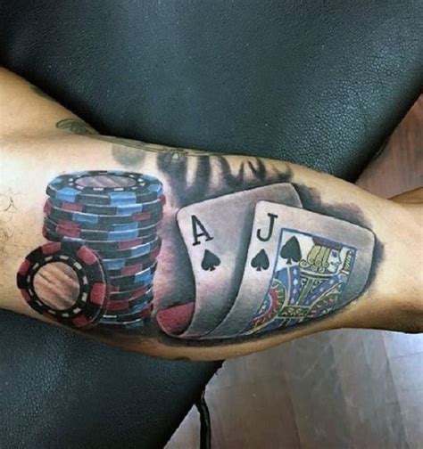 blackjack tattoo ideas|10 Awesome Gambling Tattoo Designs (Best of 2024) .